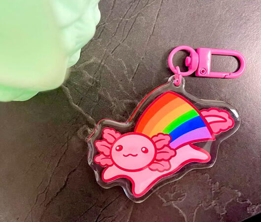Rainbowlotl Keychain Rainbowlotl Keychain