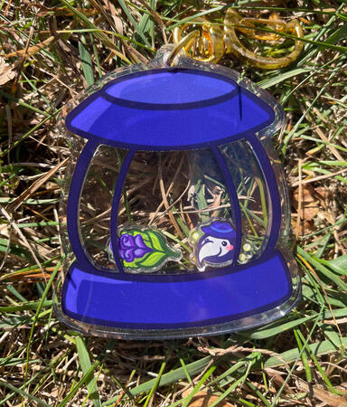 Plague Doctor Shaker Keychain